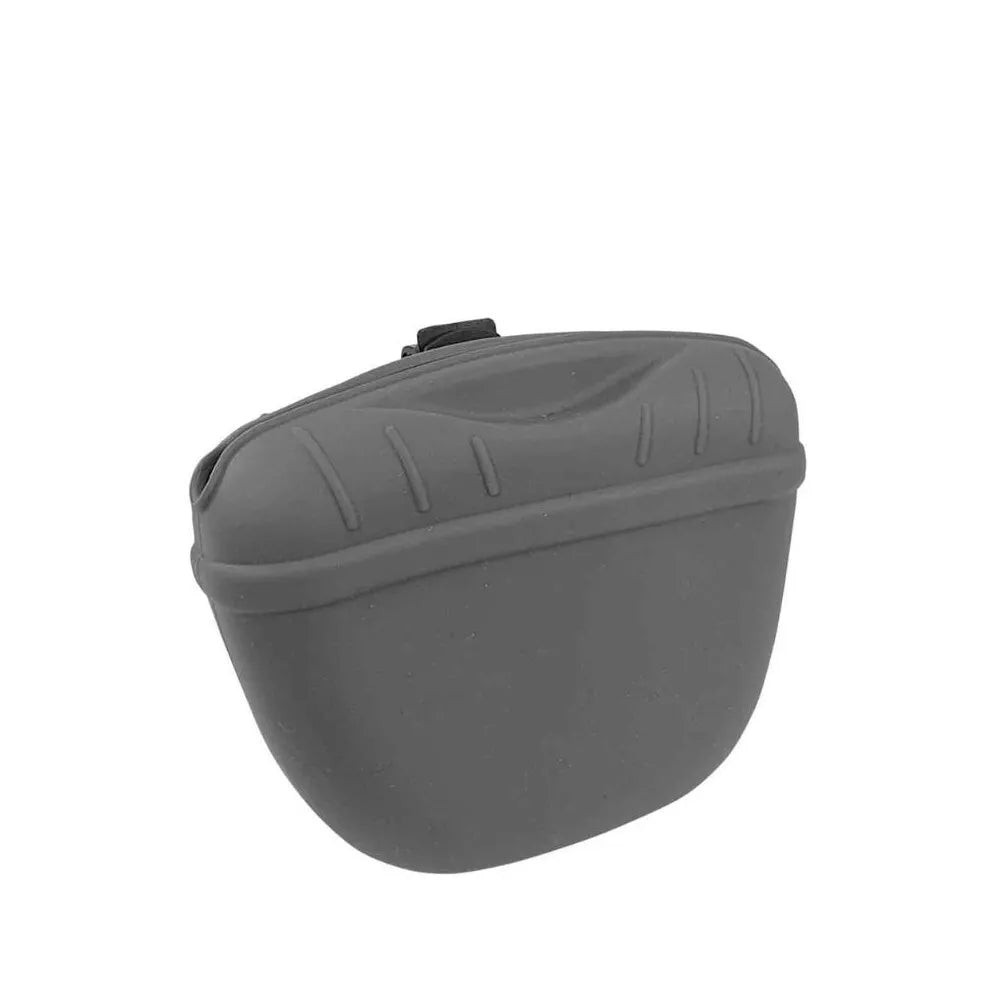 Silikoninis maišelis skanėstams, pilkas, 12,5x4x10,5 cm