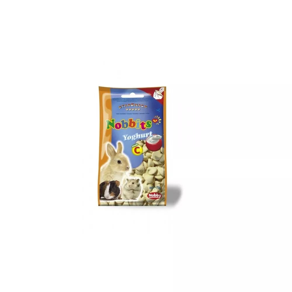 Skanėstas graužikams Nobbits Yoghurt su jogurtu ir vit. C, 75 g