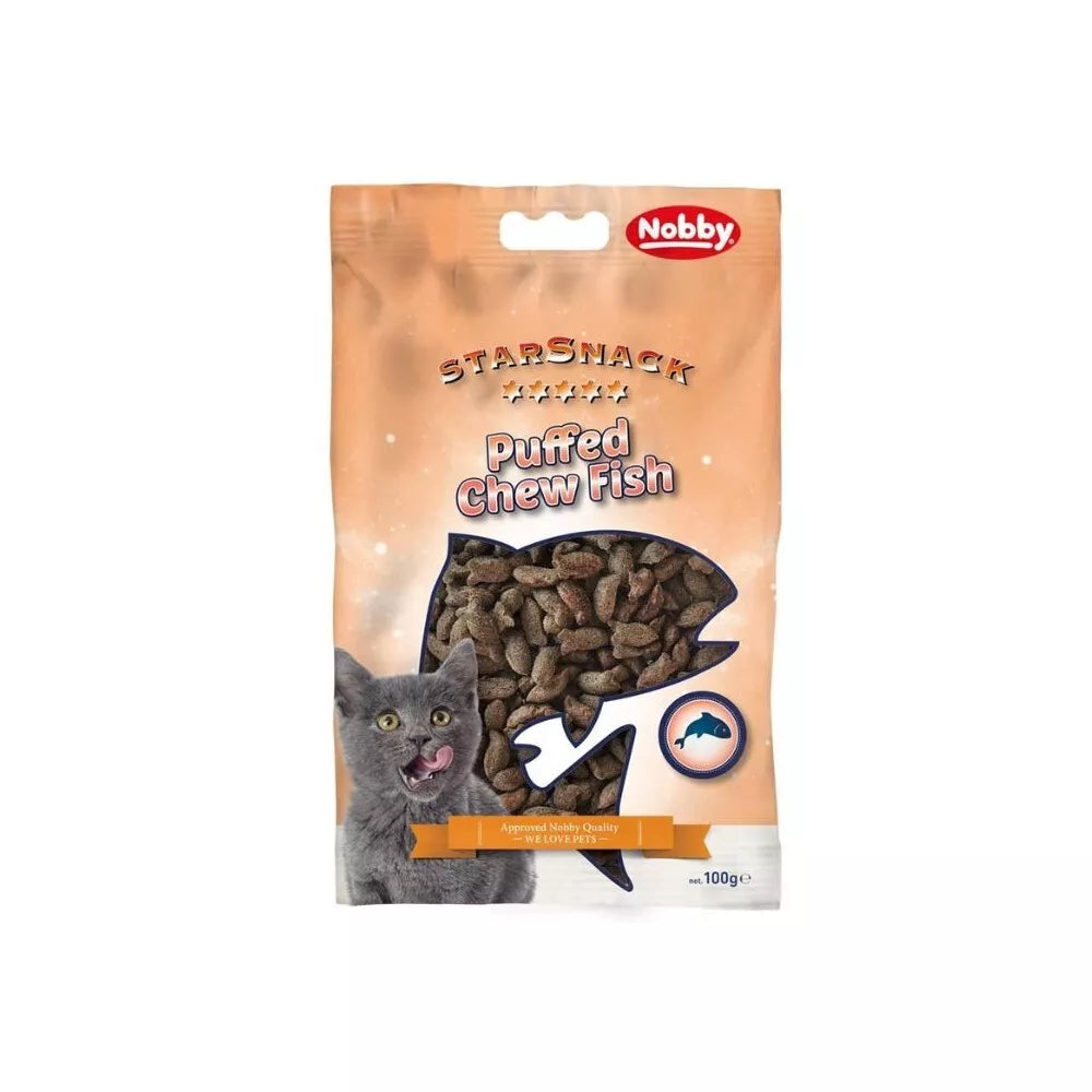 Skanėstas katėms StarSnack Puffed Chew Fish su žuvimi, 100 g