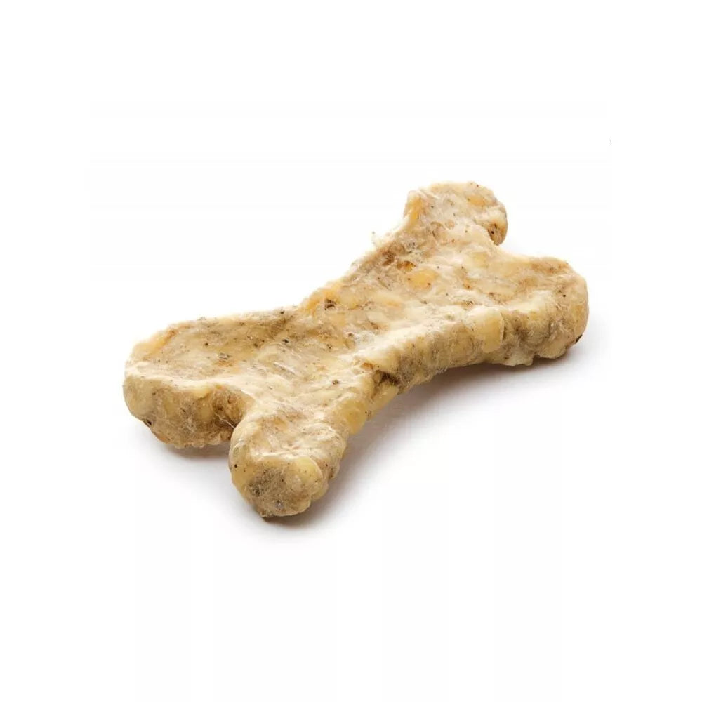 Skanėstas šunims galvijų odos kaulai su L-karnitinu, 10 cm, 650 g, 27 vnt.