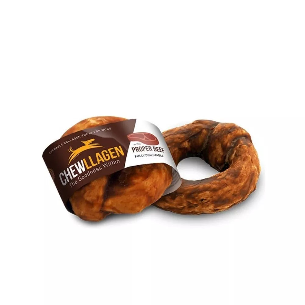 Skanėstas šunims jautienos skonio kolageno riestainis, 9 cm