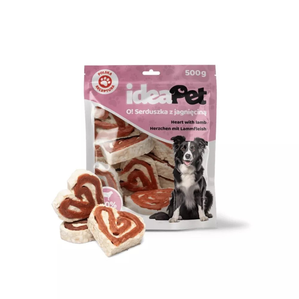 Skanėstas šunims širdelės su ėriena, 500 g