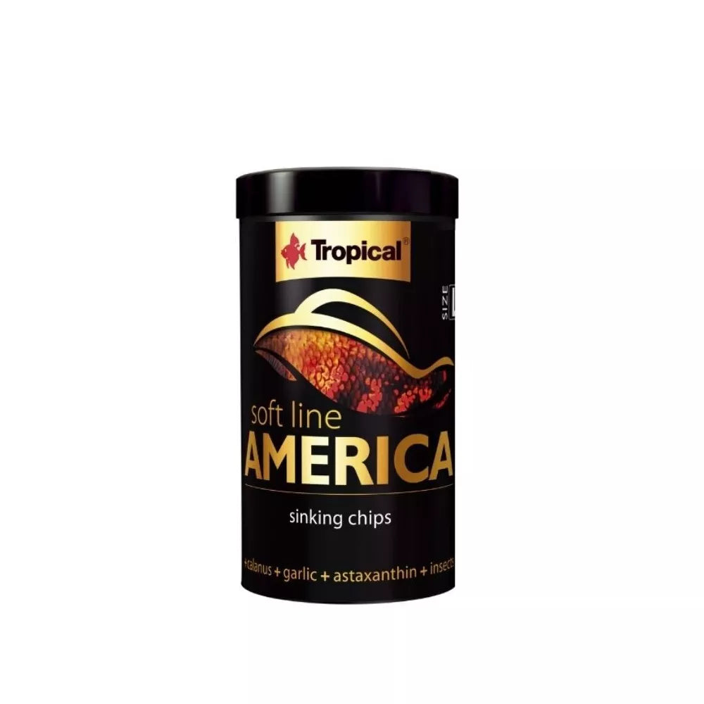 Tropical Soft Line America L minkštas maistas visaėdėms ir mėsėdėms Amerikos žuvims 100 ml