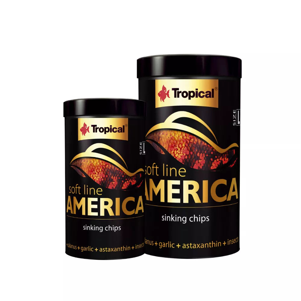 Tropical Soft Line America L minkštas maistas visaėdėms ir mėsėdėms Amerikos žuvims 100 ml