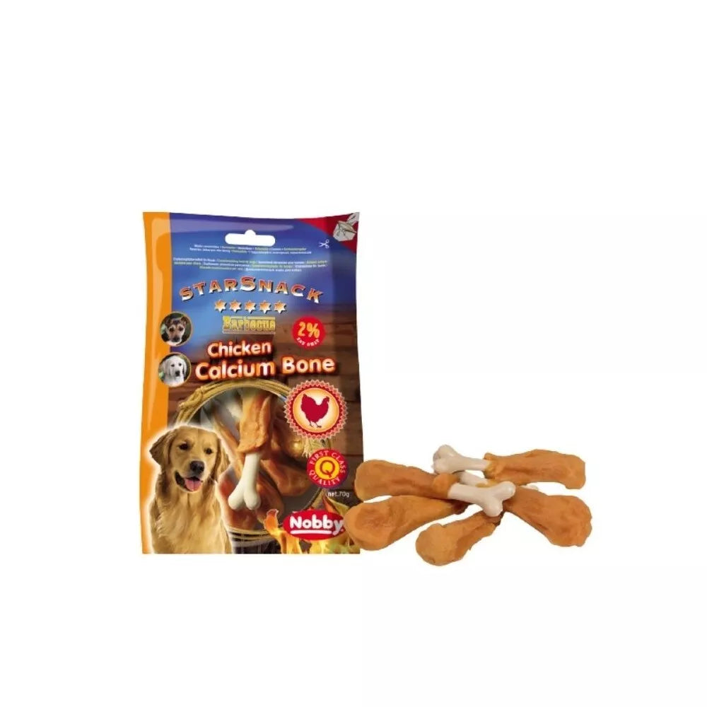 Skanėstas šunims StarSnack Calcium Bone kauliukai su vištiena ir kalciu, 70 g