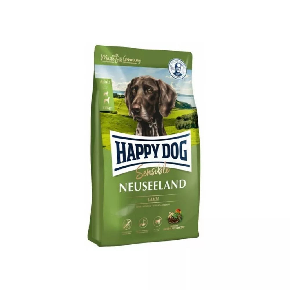 Happy Dog maistas suaugusiems šunims su ėriena ir ryžiais Neuseeland 1 kg