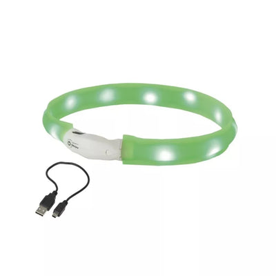 Šviečiantis antkaklis Visible L, žalias, 25 mm, 70 cm