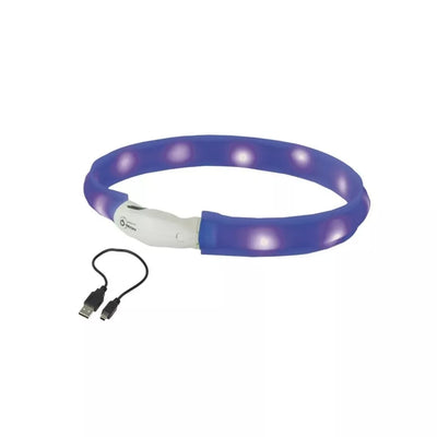 Šviečiantis antkaklis Visible M, mėlynas, 25 mm, 55 cm