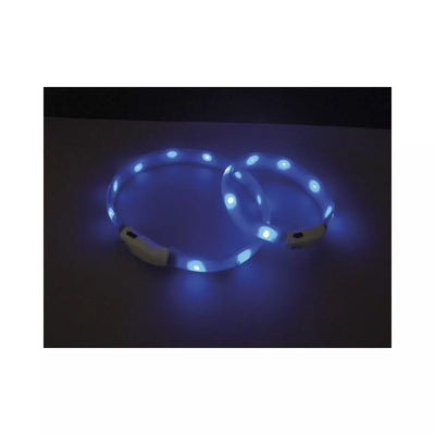 Šviečiantis antkaklis Visible M, mėlynas, 25 mm, 55 cm