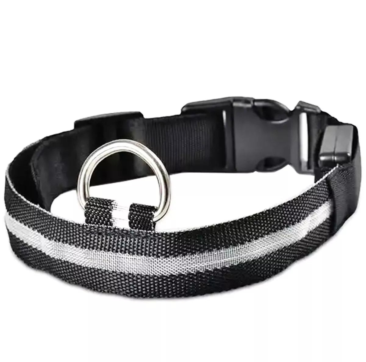 Šviečiantis LED antkaklis Juodas