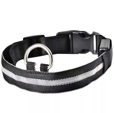 Šviečiantis LED antkaklis Juodas