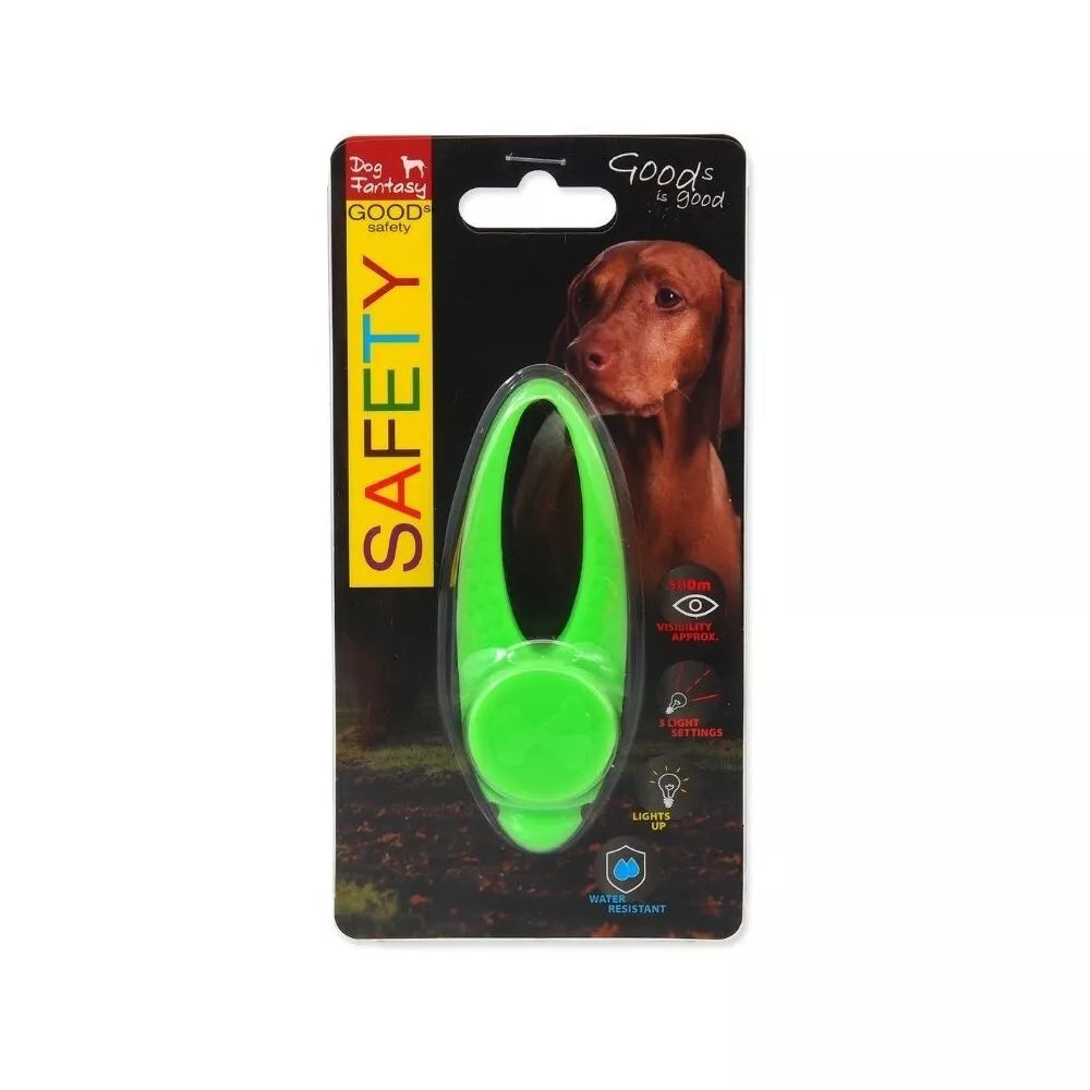 Šviečiantis silikoninis pakabukas šunims, žalias