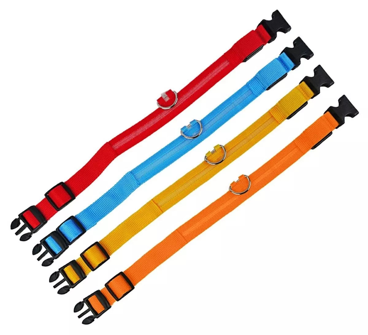 Šviečiantis LED antkaklis Oranžinis