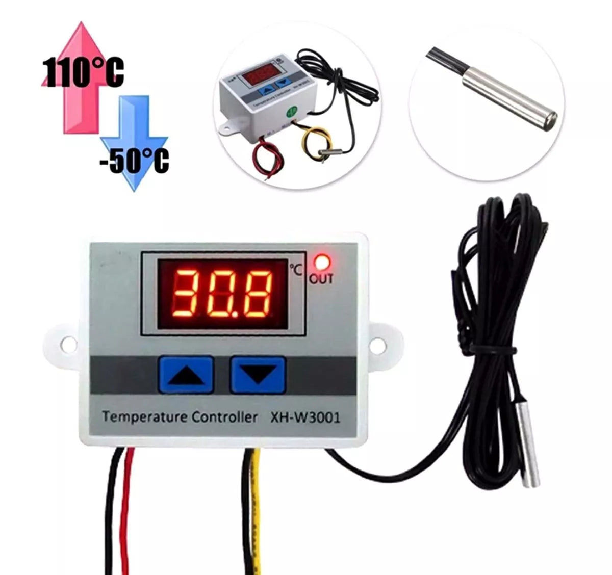 Temperatūros valdiklis 110°C 230V