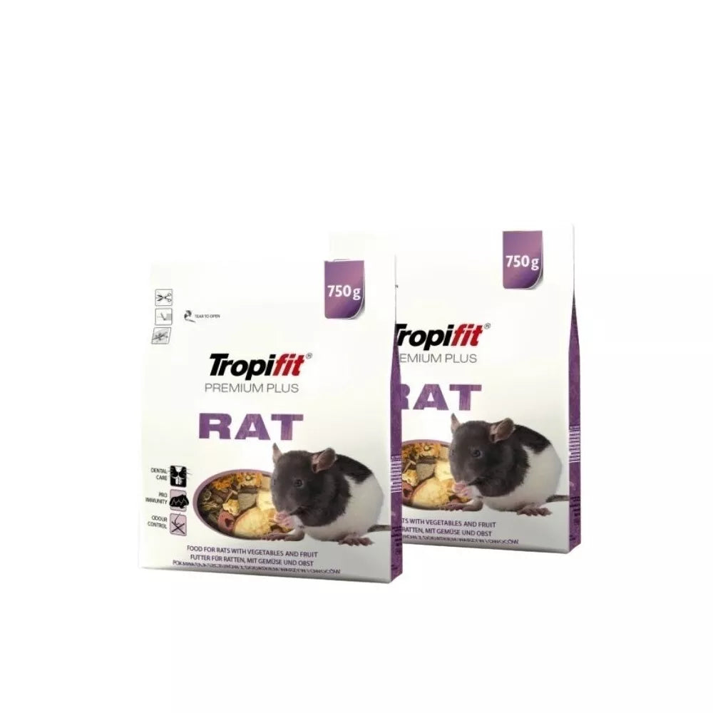 Maistas žiurkėms Tropifit Premium Plus Rat 2x750 g