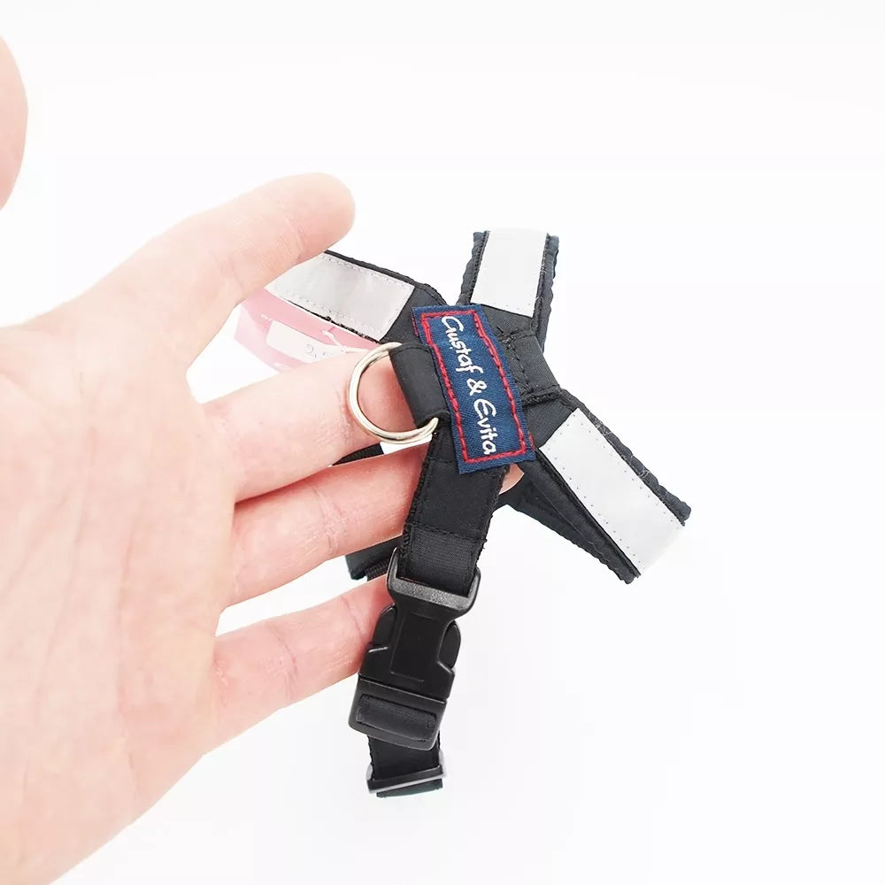 XS Gustaf & Evita šunų petnešos juodos