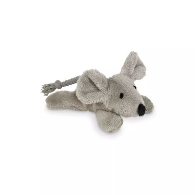 Žaislas katėms pliušinė pelė su katžole, 9 cm