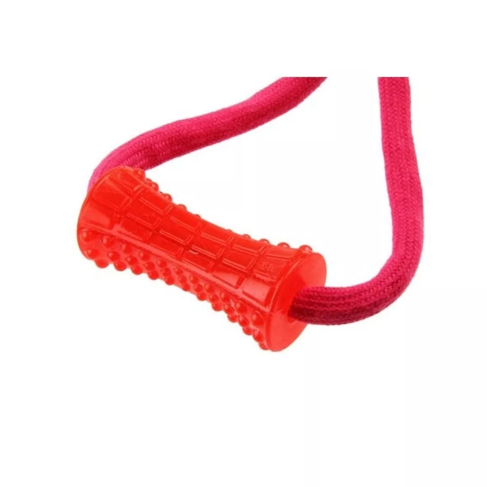 Žaislas šunims GiGwi Plush Friendz Dog pliušinis šuo su rankena