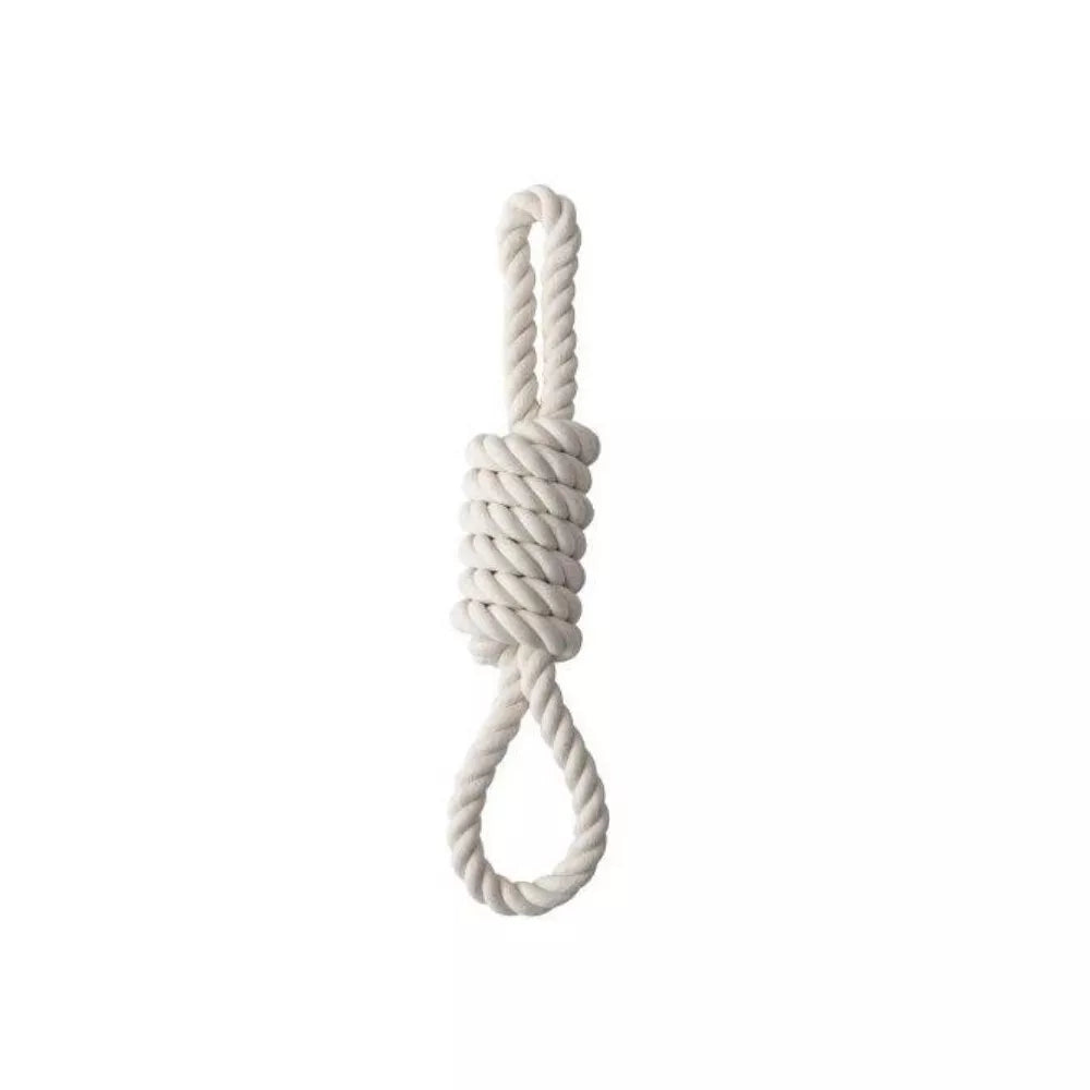 Žaislas šunims iš natūralios virvės, su 2 kilpomis, XXL, 60 cm