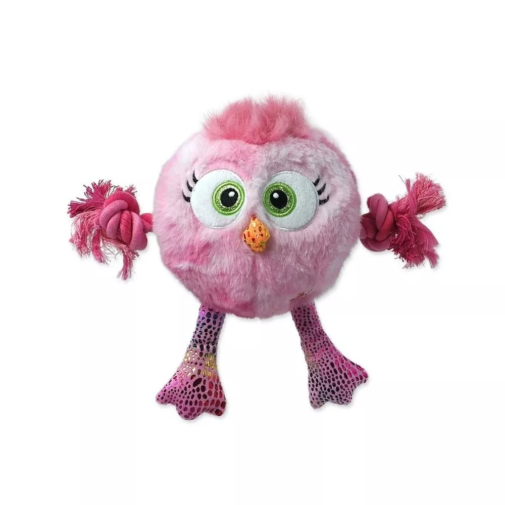 Žaislas šunims pliušinis rožinis viščiukas Dog Fantasy, 15 cm